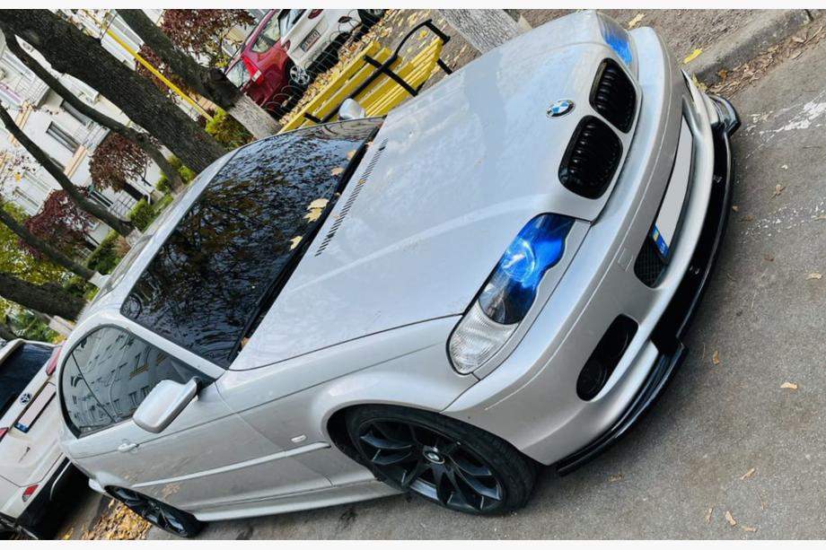 BMW serija 3 E46 1998–2006 Sprednji lip spojler DPT V-1 (za M Sport, črna visok sijaj) Fotografija 9