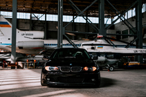BMW serija 3 E46 1998–2006 Sprednji lip spojler DPT V-2 (za M Sport, sijajno črna) fotografija 4