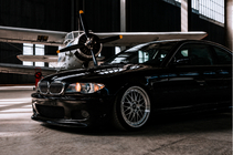 BMW serija 3 E46 1998–2006 Sprednji lip spojler DPT V-2 (za M Sport, sijajno črna) fotografija 1