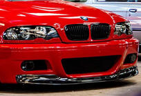 BMW serija 3 E46 1998–2006 DPT sprednji lip spojler (za M3, sijaj črna) fotografija 3