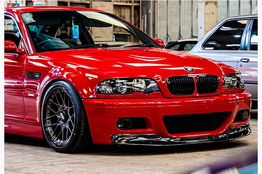 BMW serija 3 E46 1998–2006 DPT sprednji lip spojler (za M3, sijaj črna) Image