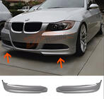 BMW serija 3 E90/E91 2005–2011 Sprednji lip spojler DPT (za E90 Base 2005-2008, sijajno črna, 2 kos) fotografija 1