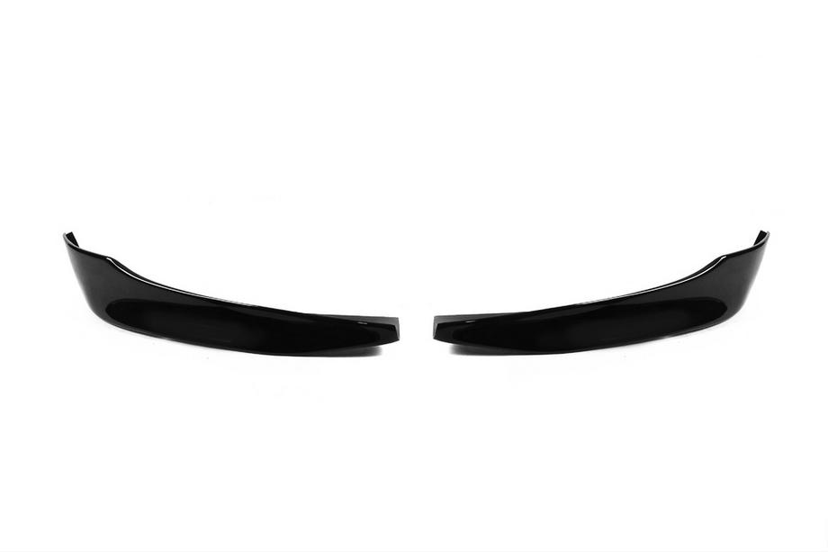BMW serija 3 E90/E91 2005–2011 Sprednji lip spojler DPT (za E90 Base 2005-2008, sijajno črna, 2 kos) Fotografija 2