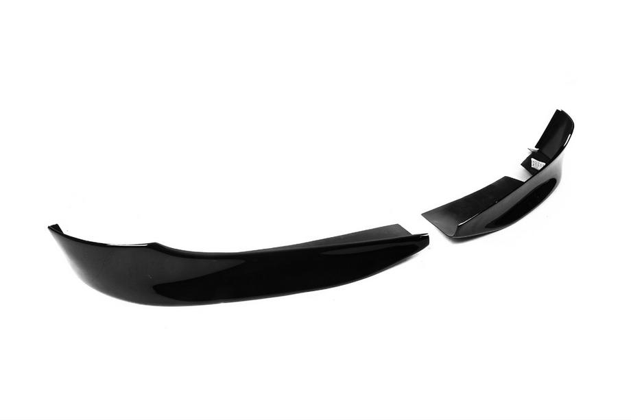 BMW serija 3 E90/E91 2005–2011 Sprednji lip spojler DPT (za E90 Base 2005-2008, sijajno črna, 2 kos) Fotografija 4