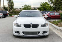 BMW serija 3 E92/E93 2006–2013 Sprednji lip spojler CSL-Style DPT (za M-Sport 2006-2010, črna visok sijaj) fotografija 2