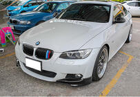 BMW serija 3 E92/E93 2006–2013 DPT sprednji lip spojler (za M-Sport 2006-2010, črna sijaj) fotografija 2