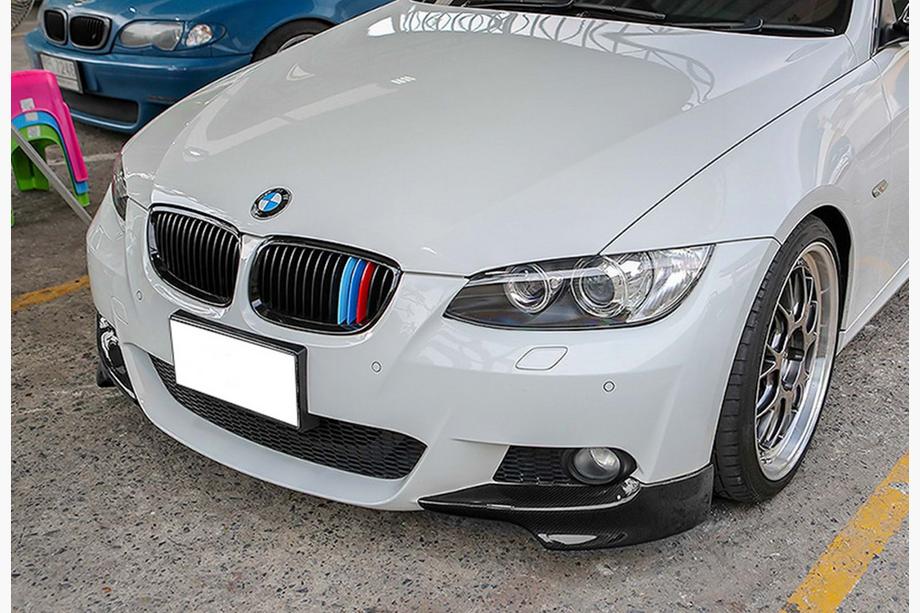 BMW serija 3 E92/E93 2006–2013 DPT sprednji lip spojler (za M-Sport 2006-2010, črna sijaj) Image