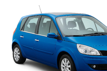 Renault Scenic 1998–2003 Zunanje okrasne letve stekel (4 kosi, nerjavno jeklo) fotografija 1