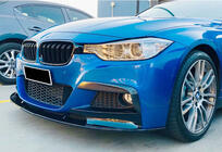 BMW serija 3 F30/F31 2012–2019 DPT sprednji lip spojler (za M Performance, črno sijaj) fotografija 3