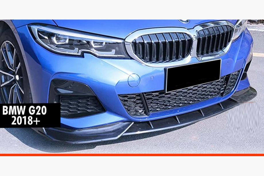 BMW serija 3 G20/G21 2018– Sprednji lip spojler DPT V-1 (za M Technic, sijajno črna) Image