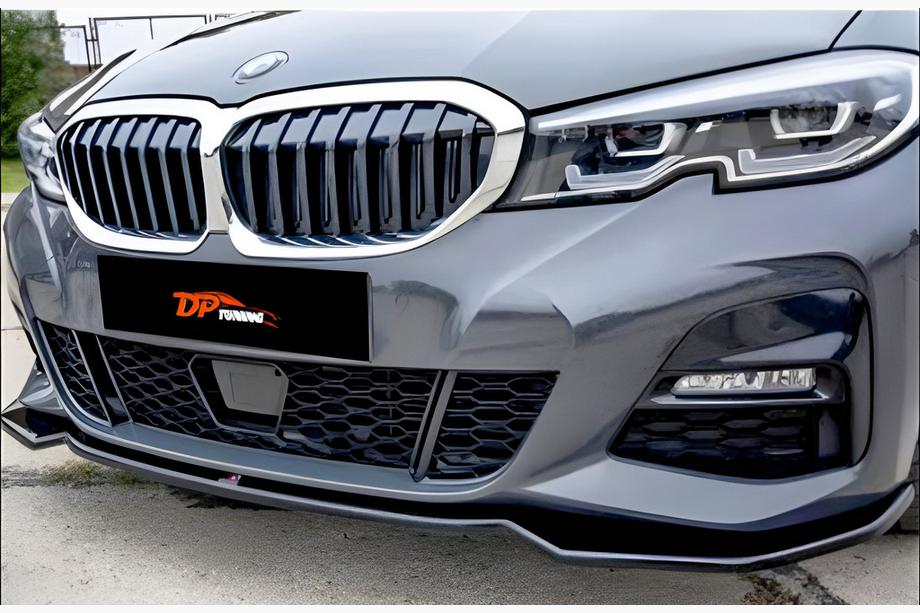 BMW serija 3 G20/G21 2018– Sprednji lip spojler DPT V-2 (visoki sijaj črna) Image