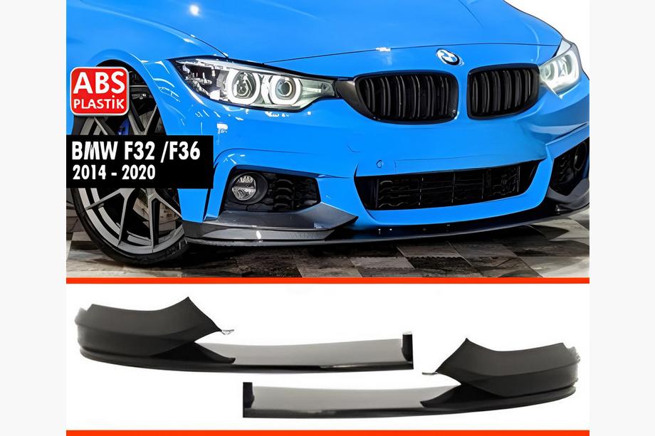 BMW serija 4 F32/F33/F36 2012–2020 Sprednji lip spojler DPT V-4 (za M Technic, sijaj črna) Image