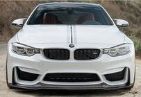 BMW serija 4 F32/F33/F36 2012–2020 Sprednji lip spojler DPT V-4 (za M4, sijajno črna) fotografija 2