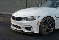 BMW serija 4 F32/F33/F36 2012–2020 Sprednji lip spojler DPT V-4 (za M4, sijajno črna) fotografija 1