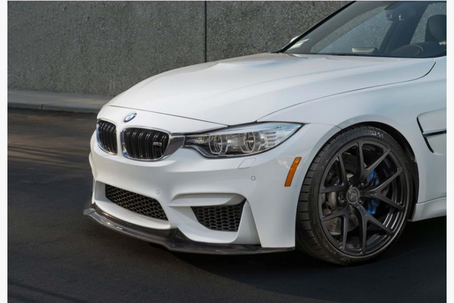 BMW serija 4 F32/F33/F36 2012–2020 Sprednji lip spojler DPT V-4 (za M4, sijajno črna) Image