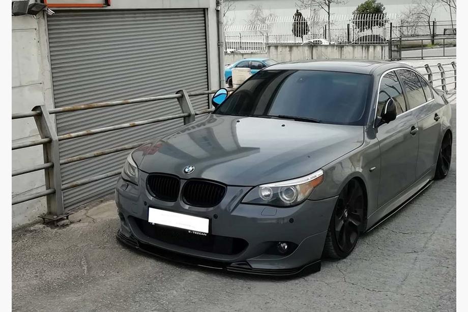 BMW Serija 5 E60/E61 2003–2010 DPT sprednji lip spojler odbijača (za M Sport/M Technic Hamann, sijajno črna) Image