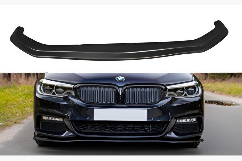 BMW serija 5 G30/G31 2017–2023 DPT V-2 sprednji lip spojler (2017-2020, črna visok sijaj) Image