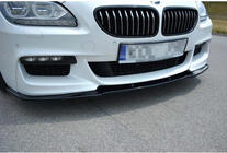BMW serija 6 F12/F13/F06 2011–2018 DPT sprednji lip spojler (za M Performance, črno sijaj) fotografija 3