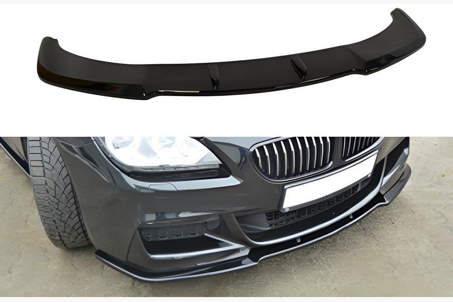 BMW serija 6 F12/F13/F06 2011–2018 DPT sprednji lip spojler (za M Performance, črno sijaj) Image