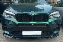 BMW X5 F15 2013–2018 Sprednji lip spojler DPT V-2 (za X5M F85, sijajno črna) fotografija 2