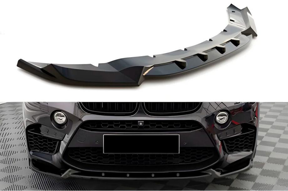 BMW X5 F15 2013–2018 Sprednji lip spojler DPT V-2 (za X5M F85, sijajno črna) Image