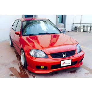 Sprednji lip spojler DPT V-2 (visoki sijaj črna) Honda Civic 1995–2001 fotografija 2