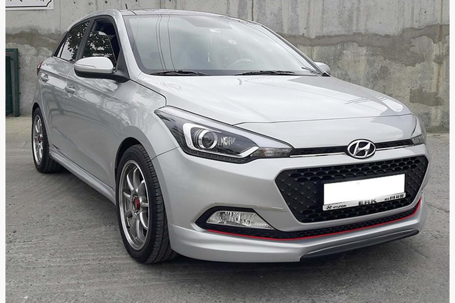 Hyundai I-20 2014–2020 DPT sprednji lip spojler (črna visok sijaj) Image
