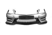 Mercedes razred C W204 2007–2015 Lip spojler sprednjega odbijača DPT V2 (2011-2015, črni sijaj) fotografija 3