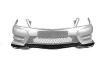 Mercedes razred C W204 2007–2015 Lip spojler sprednjega odbijača DPT V2 (2011-2015, črni sijaj) fotografija 2