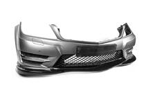 Mercedes razred C W204 2007–2015 Lip spojler sprednjega odbijača DPT V2 (2011-2015, črni sijaj) fotografija 11