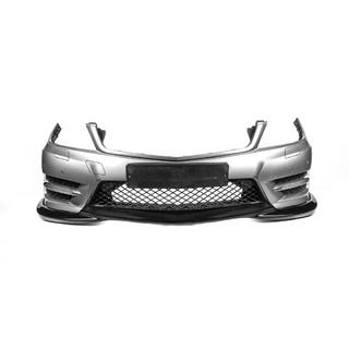 Lip spojler sprednjega odbijača DPT V2 (2011-2015, črni sijaj) Mercedes razred C W204 2007–2015 fotografija 3