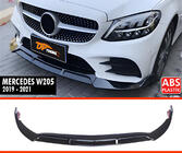 Mercedes C-class W205 2014–2021 DPT sprednji lip spojler odbijača (2019-2021, samo za AMG-Line, črna visok sijaj) fotografija 2