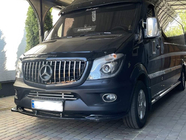 Mercedes Sprinter W906 2006–2018 DPT sprednji lip spojler (črna visok sijaj) fotografija 5