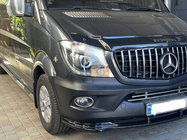 Mercedes Sprinter W906 2006–2018 DPT sprednji lip spojler (črna visok sijaj) fotografija 11