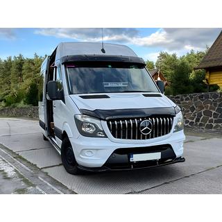 DPT sprednji lip spojler (črna visok sijaj) Mercedes Sprinter W906 2006–2018 fotografija 3