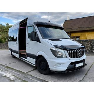 DPT sprednji lip spojler (črna visok sijaj) Mercedes Sprinter W906 2006–2018 fotografija 4