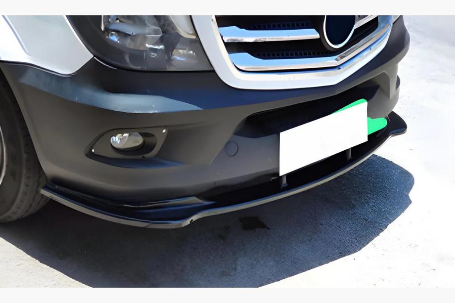 Mercedes Sprinter W906 2006–2018 DPT sprednji lip spojler (črna visok sijaj) Image