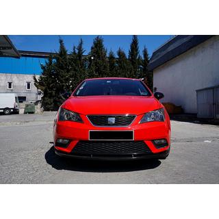 Sprednji lip spojler DPT V-1 (črna sijaj) Seat Ibiza 2010–2017 fotografija 1