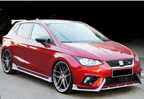 Seat Ibiza 2010–2017 Sprednji lip spojler DPT V-2 (visoki sijaj črna) fotografija 2