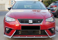 Seat Ibiza 2010–2017 Sprednji lip spojler DPT V-2 (visoki sijaj črna) fotografija 3