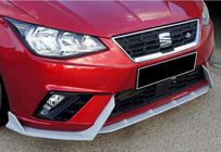 Seat Ibiza 2010–2017 Sprednji lip spojler DPT V-2 (visoki sijaj črna) fotografija 1