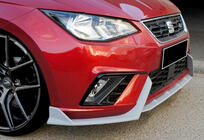 Seat Ibiza 2010–2017 Sprednji lip spojler DPT V-2 (visoki sijaj črna) fotografija 11