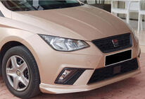 Seat Ibiza 2010–2017 DPT V-3 sprednji lip dodatek (črna visok sijaj) fotografija 4