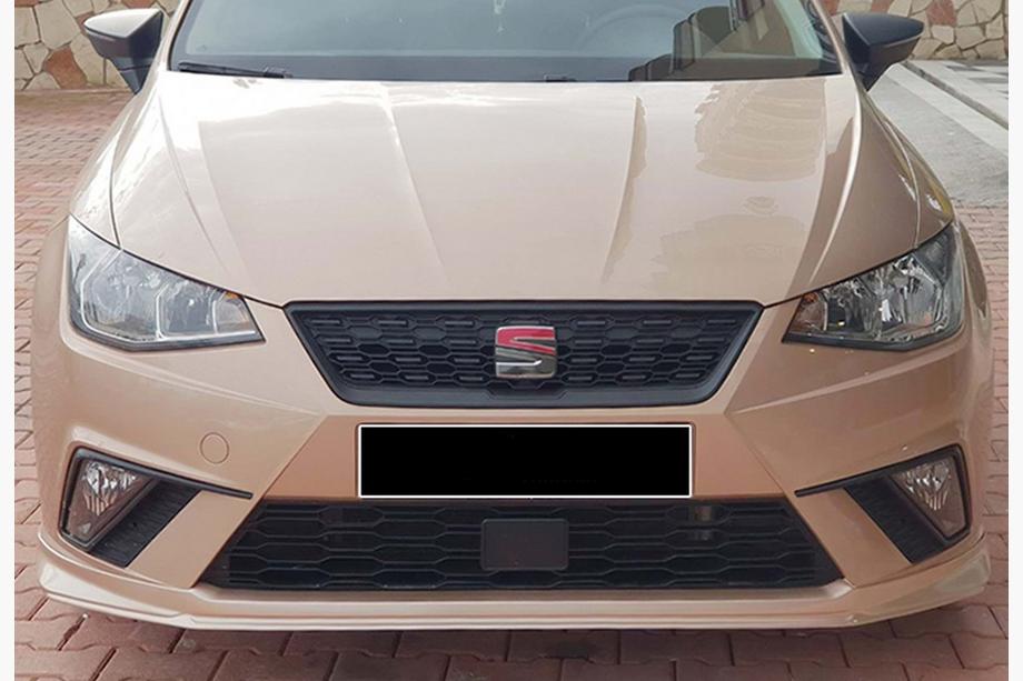 Seat Ibiza 2010–2017 DPT V-3 sprednji lip dodatek (črna visok sijaj) Image