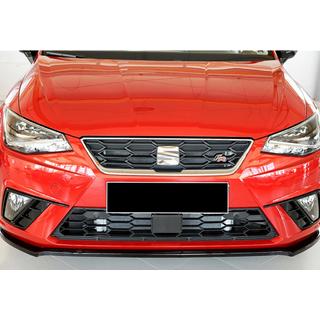 Sprednji lip spojler odbijača DPT V-4 (črna visok sijaj) Seat Ibiza 2010–2017 fotografija 2