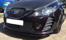 Seat Leon 2005–2012 DPT sprednji lip (za Cupra, sijaj črna) fotografija 2