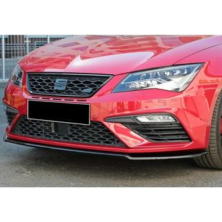 Sprednji lip spojler DPT (Cupra, 2017-2020, črn sijaj) Seat Leon 2013–2020 fotografija 1