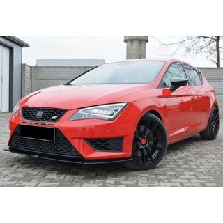 Sprednji lip spojler DPT (Cupra, 2013-2016, črna visok sijaj) Seat Leon 2013–2020 fotografija 2