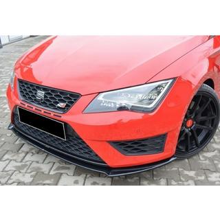 Sprednji lip spojler DPT (Cupra, 2013-2016, črna visok sijaj) Seat Leon 2013–2020 fotografija 1