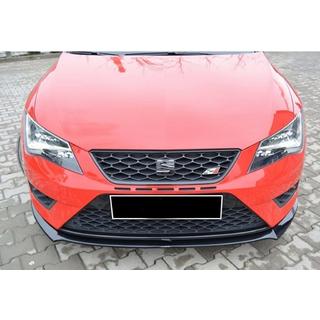 Sprednji lip spojler DPT (Cupra, 2013-2016, črna visok sijaj) Seat Leon 2013–2020 fotografija 3